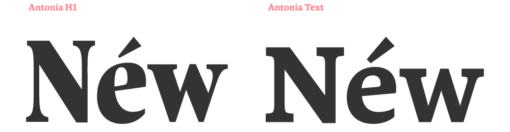 Пример шрифта Antonia #9